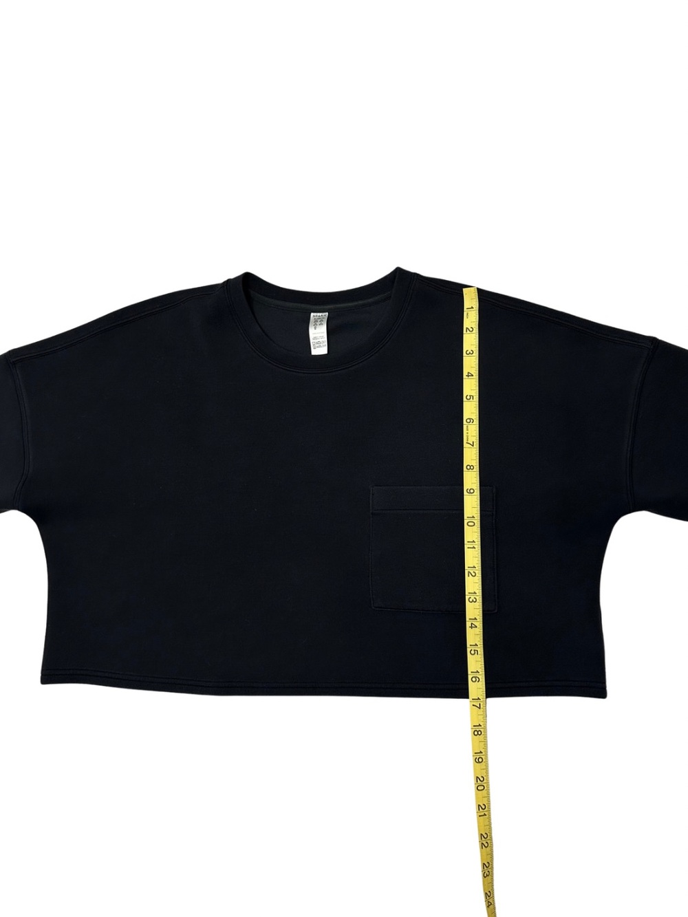 SPANX AirEssentials Black Oversized Pocket Tee Top XL Soft Luxe Lounge - Picture 8 of 9